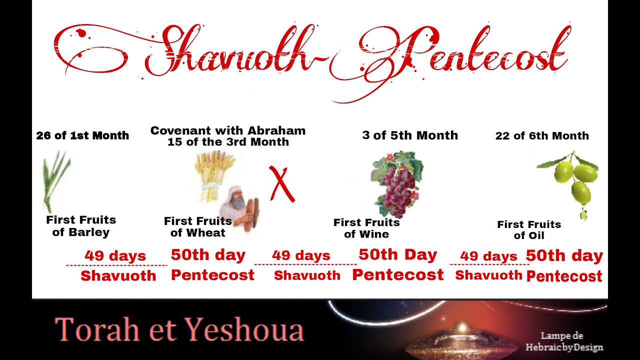 Shavouoth-Pentecôte du blé Dimanche 6 Juin 2021 ☆ Torah et Yeshoua ☆