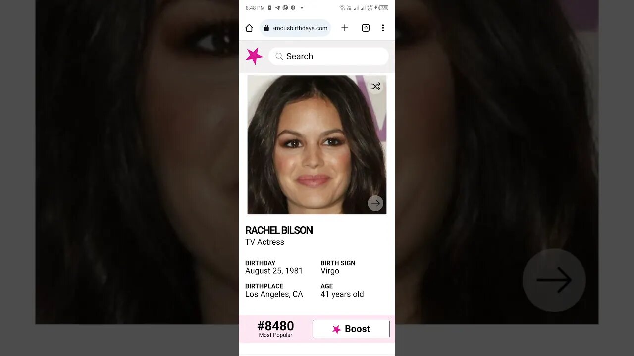 HAPPY 41 BIRTHDAY RACHEL BILSON