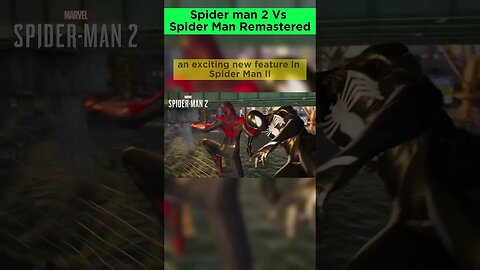 Spider man 2 Vs Spider man remastered #spiderman2 #spidermanremastered