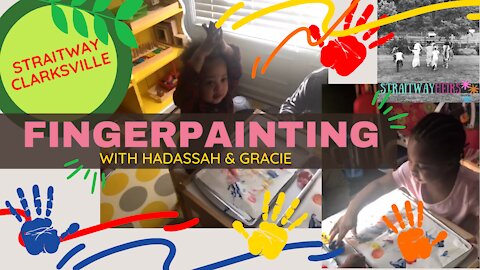 FingerPainting With Hadassah & Gracie