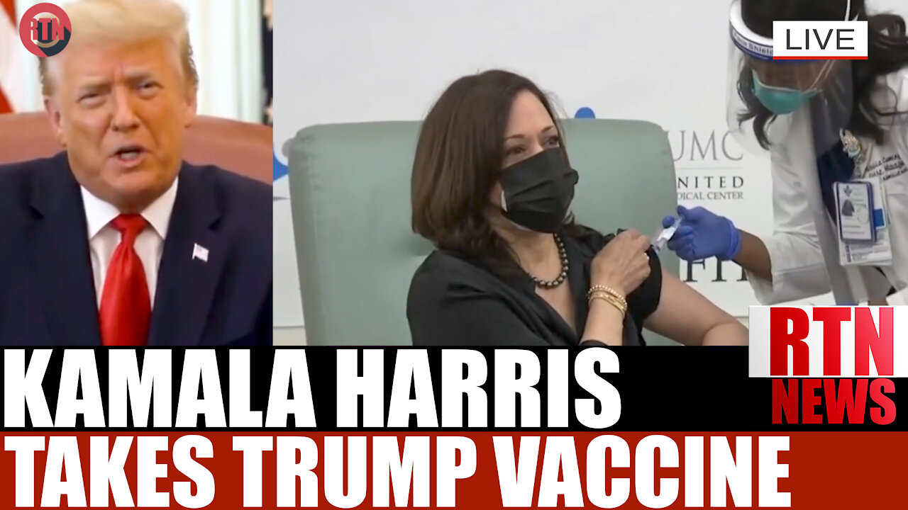 EXPOSED: Kamala Takes Trump Vaccine she said she will never Take | RTN News