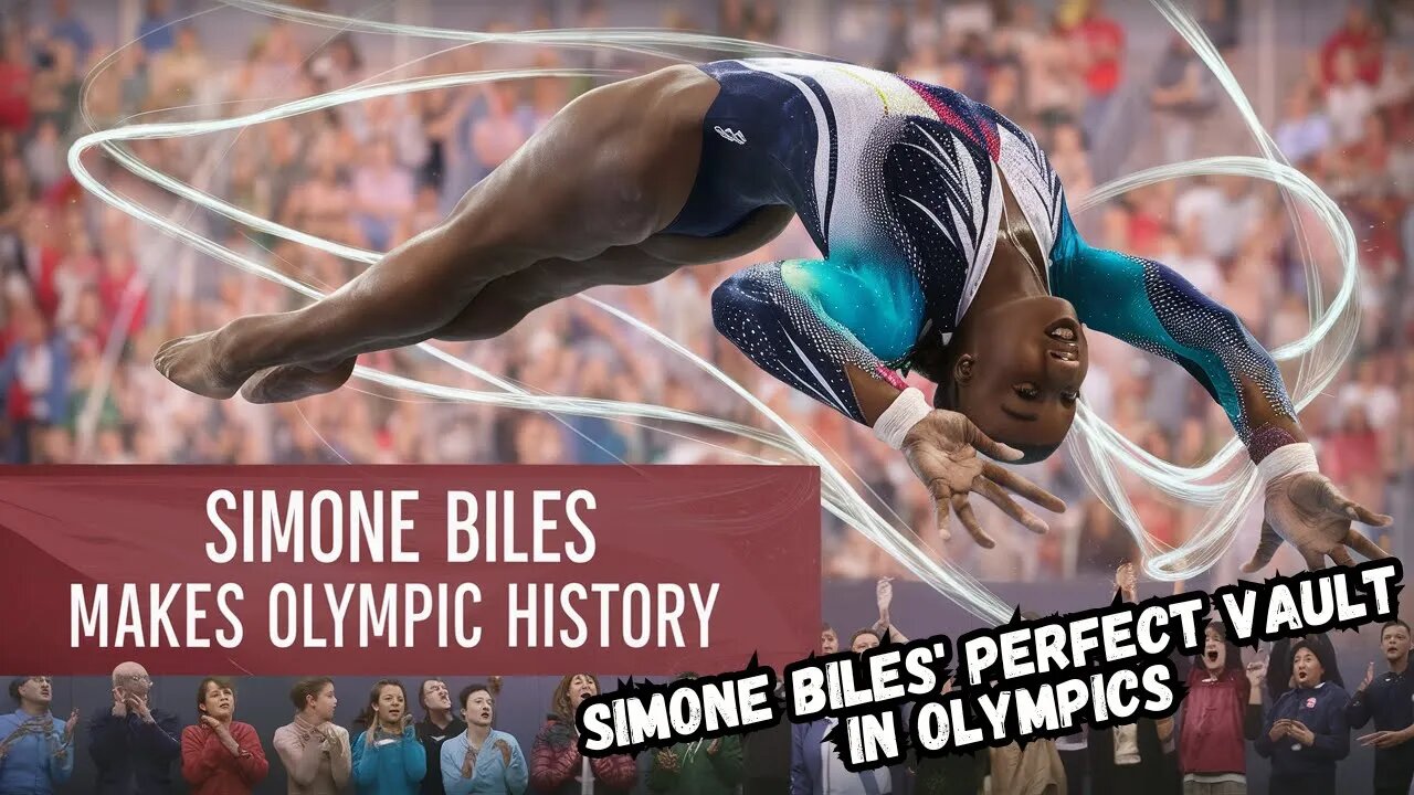 Simone Biles Makes Olympic History With Perfect Vault