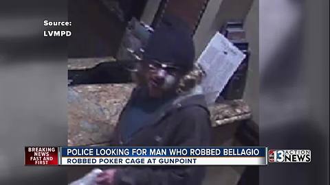 Police release pictures of alleged Bellagio robber