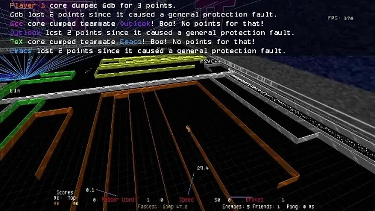 Session 1: Armagetron Advanced (Arcade Classic Practice)