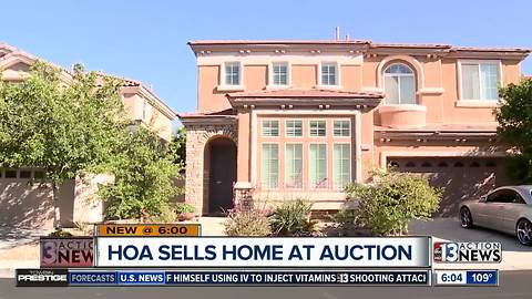 HOA sells home at auction