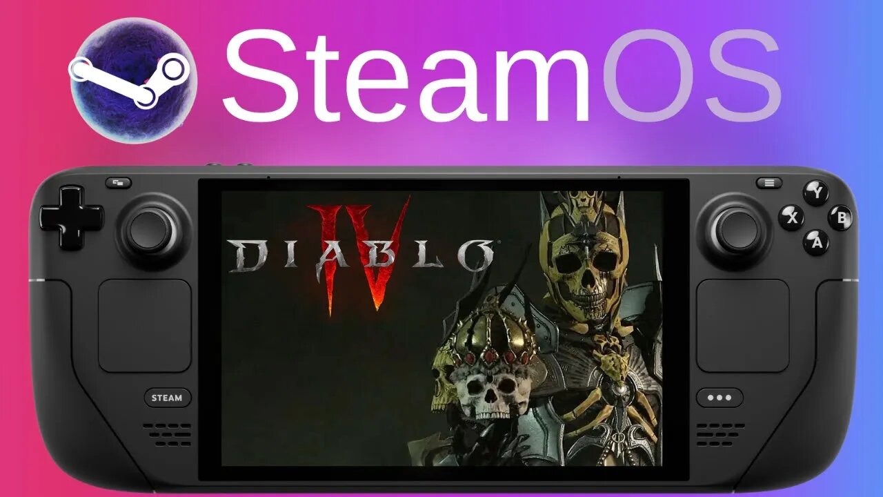 Diablo 4 Necromancer Gameplay | Low Settings | Steam Deck | FSR 2.0