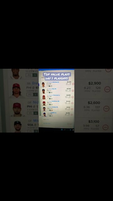 Dreams MLB Playoffs DFS Top Value Plays 10/7 Daily Fantasy Strategy