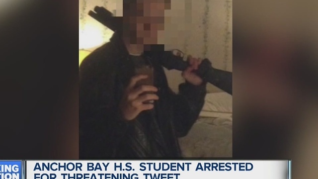 Anchor Bay student arrested for threatening tweet