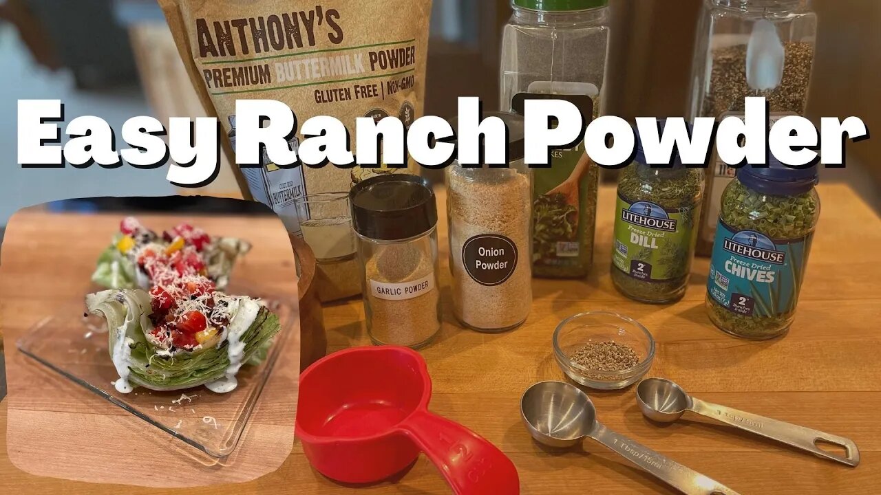 Buttermilk Ranch Powder - No Maltodextrin or MSG - Make Dressings, Dips, Rubs, etc.