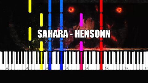 Sahara - Hensonn - (Slowed + Reverb) Piano Tutorial