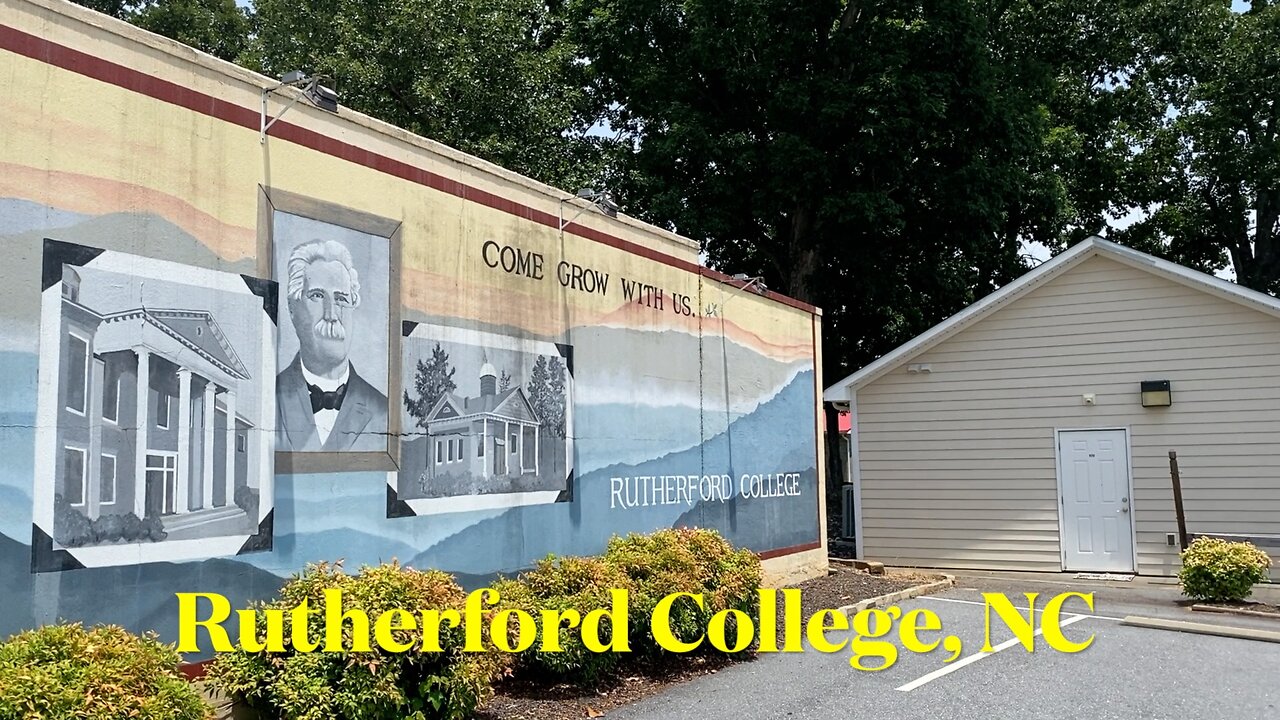 Rutherford College, NC, Town Center - Small Towns - Walk & Talk Tour - Vlogging America