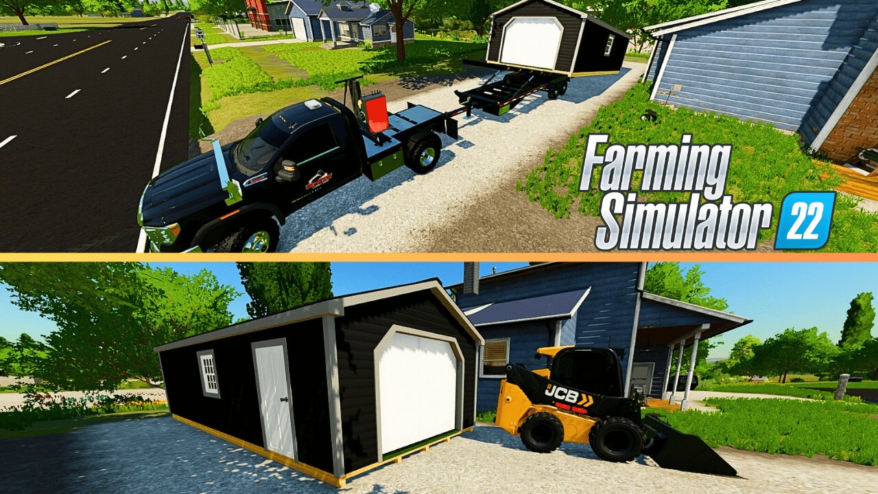 Building a CUSTOM $100,000 MOBILE Shed! | NEW *SWITCH & GO* MOD | Farming Simulator 22