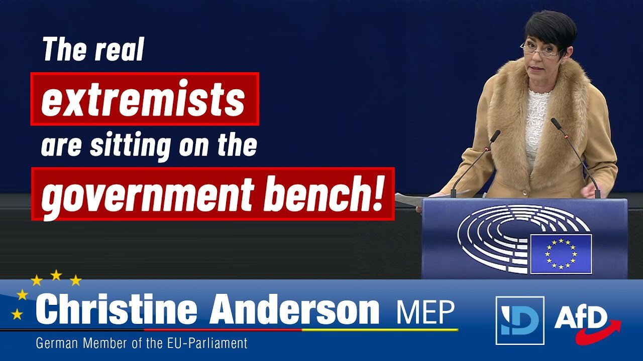 Christine Anderson MEP: The real extremists are sitting on the government bench!