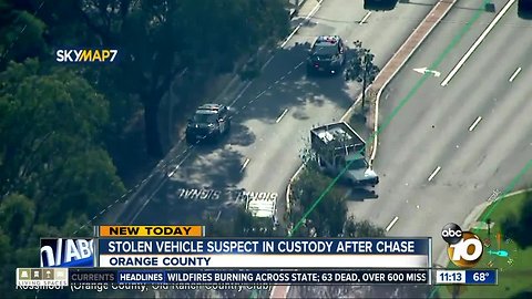 Police use pit maneuver in Orange County chase