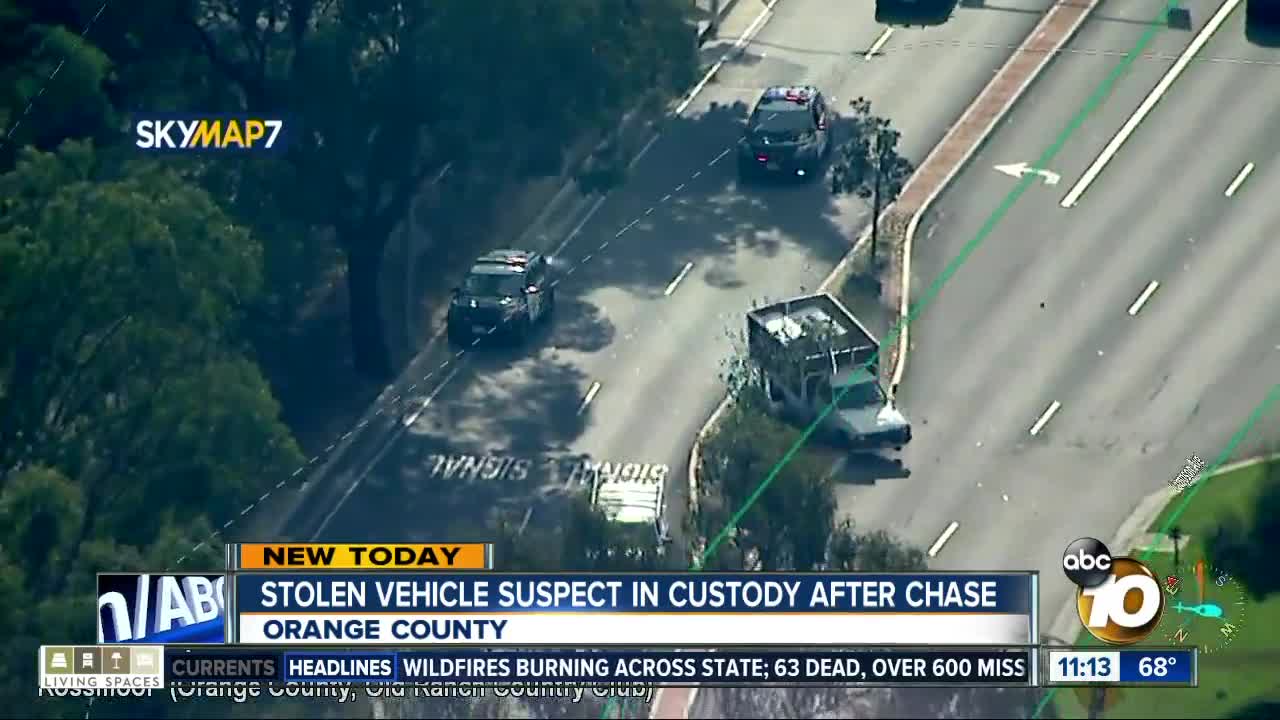 Police use pit maneuver in Orange County chase