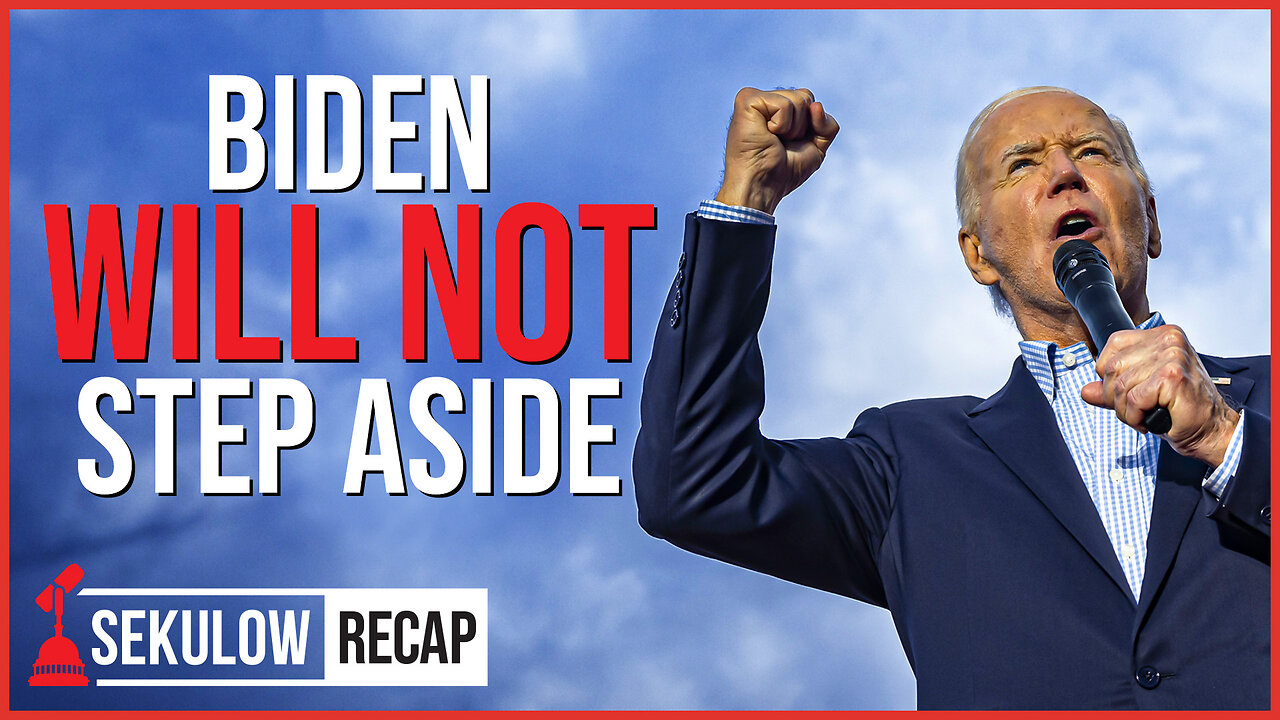 Biden Will Not Step Aside