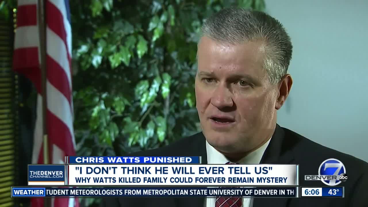 Weld County DA: 'I don't think [Chris Watts] will ever tell us' why