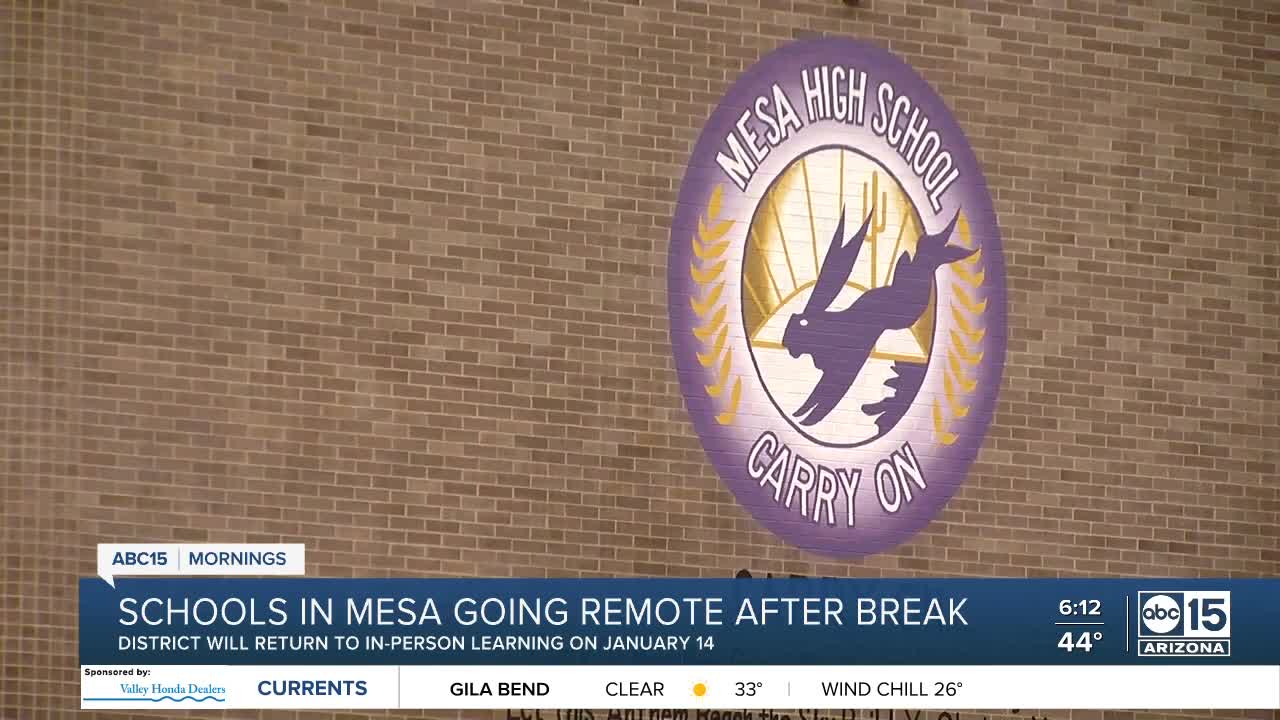 Mesa Public Schools switching to online learning in January