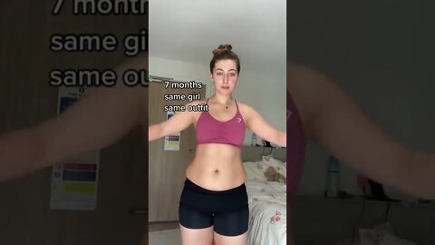 WEIGHT LOSS - BODY TRANSFORMATION + MOTIVATION + WEIGHT LOSS TRANSFORMATION TIKTOK + GLOW UP #shorts
