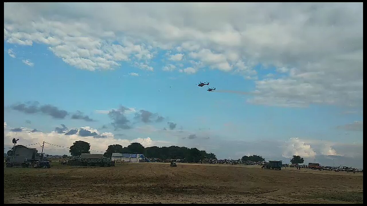 Indian Airforce cross flaying