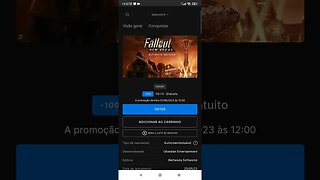 Jogo Grátis - Fallout New Vegas Ultimate Edition - Epic Games - Link na descrição/Comentário