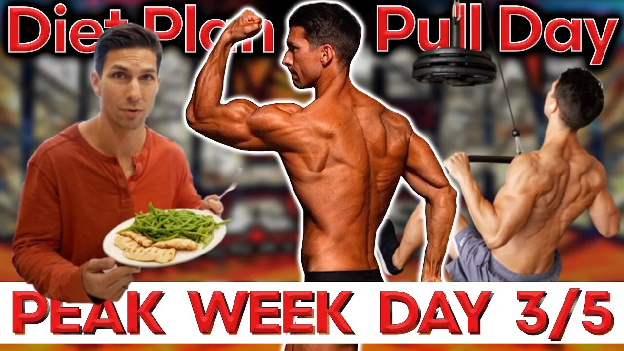 PEAK WEEK Diet & Training Plan DAY 3/5 for my FIRST Bodybuilding Show (ALL Time LOW Energy...🥵)