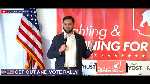 🇺🇸 Gov Mike DeWine endorses MAGA Candidate JD Vance for Senate in Columbus, Ohio