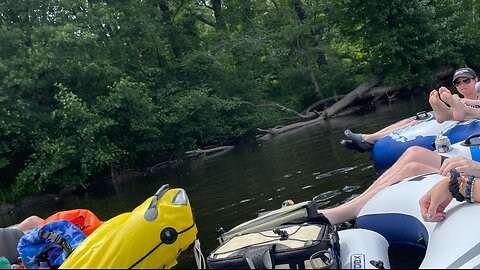 Fourth of July floating down the river