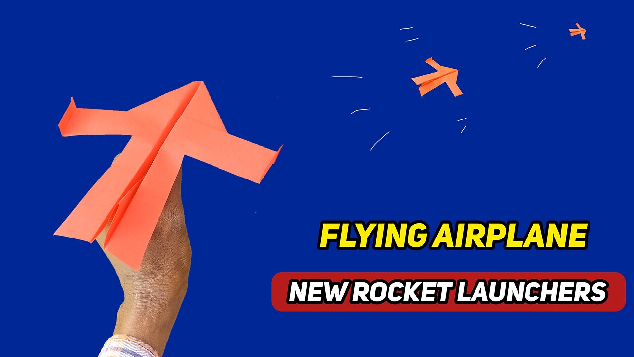 How to Make Paper Flying Rocket airplane ✈️