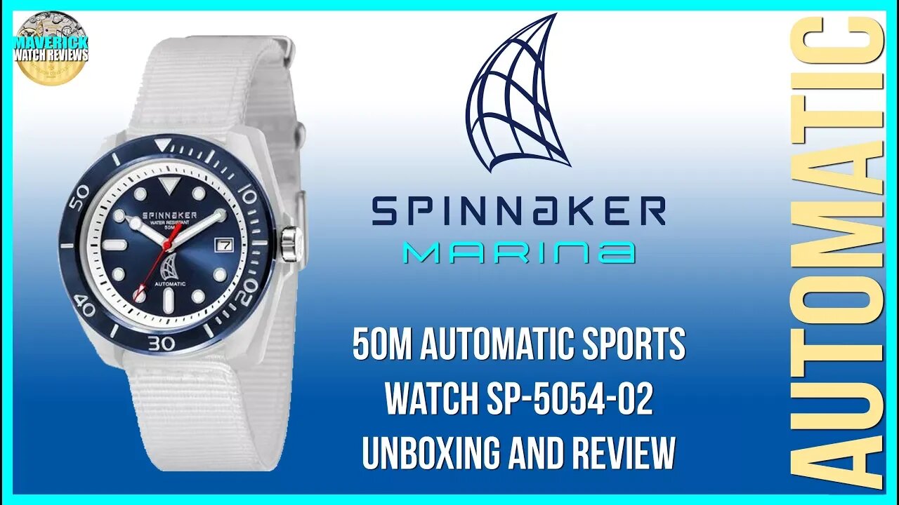 Ahoy! | Spinnaker Marina 50m Automatic Sports Watch SP-5054-02 Unbox & Review