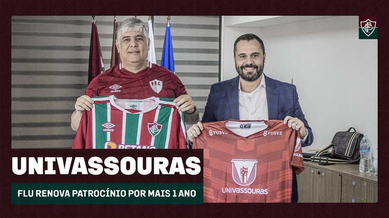 FLUMINENSE E UNIVASSOURAS RENOVAM PATROCÍNIO POR MAIS UM ANO