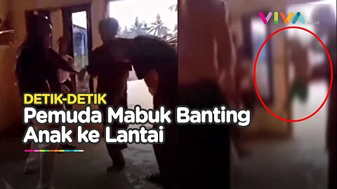 BIADAB! Pemuda Mabuk Banting Anak ke Lantai Beton