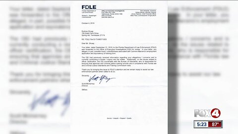 Former Major ask current Sheriff to step down Lee County