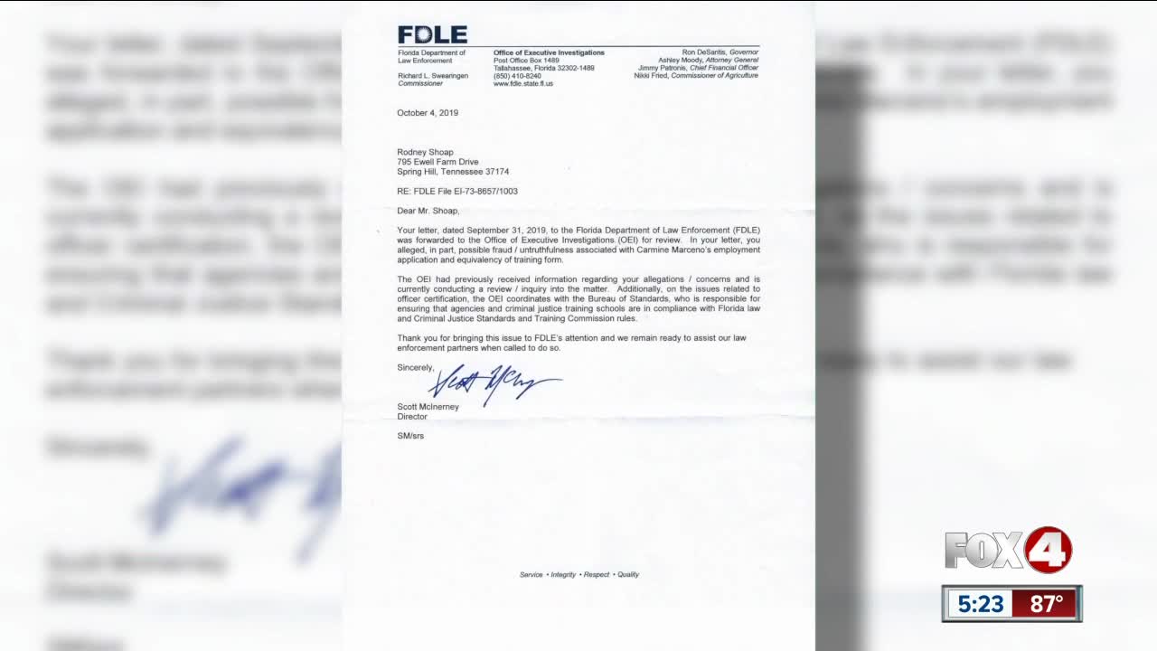 Former Major ask current Sheriff to step down Lee County