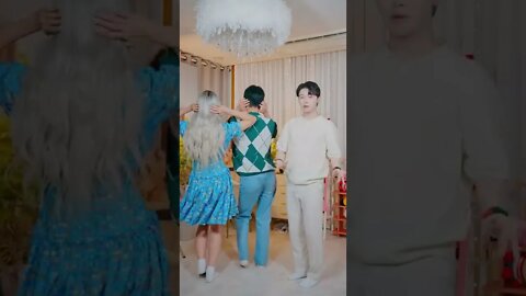 2boy1 girl Dance in the room💗#korean_mix_hindi_songs #youtubeshorts