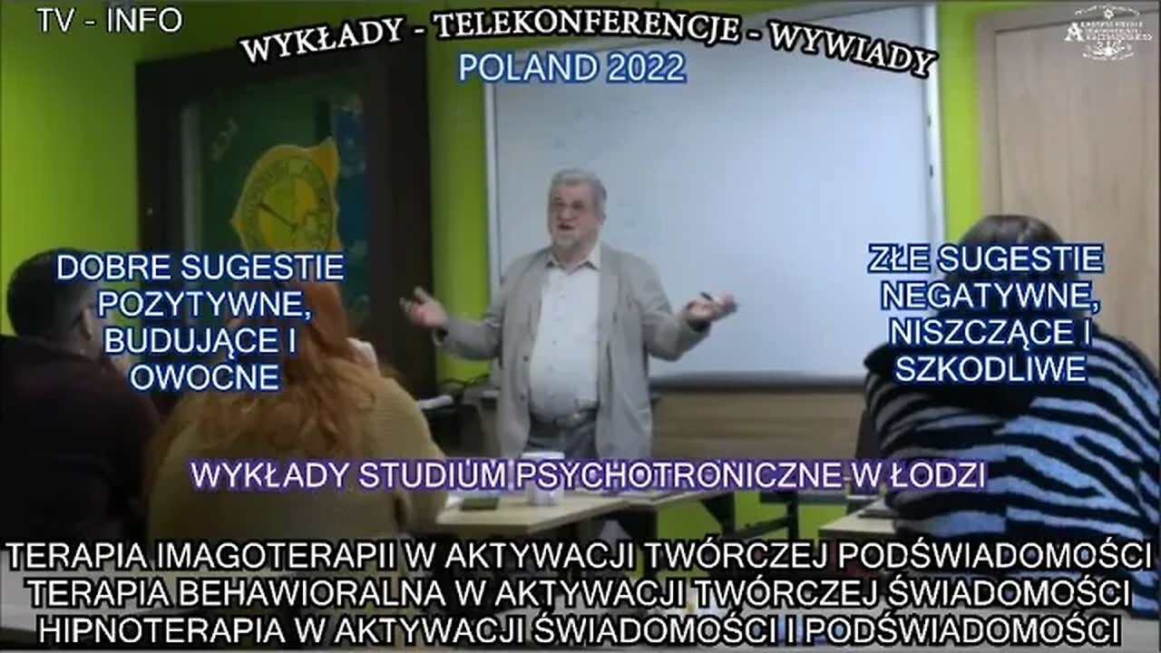 TERAPIA IMAGOTERAPII W AKTYWACJI PODŚWIADOMOŚCI, TERAPIA BEHAWIORALNA W AKTYWACJI ŚWIADOMOŚCI/ INFO