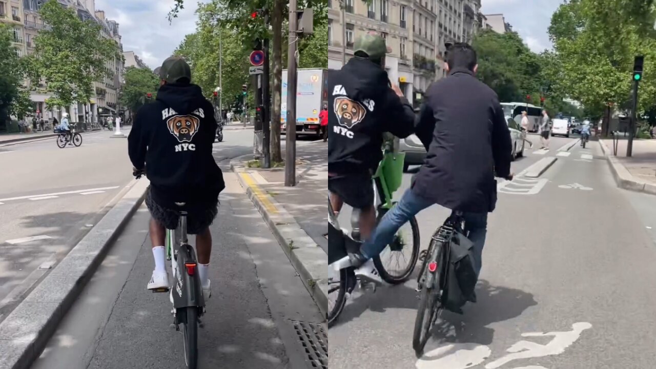 Tyshawn Jones Got Kicked Off His Bike While Riding Around Paris