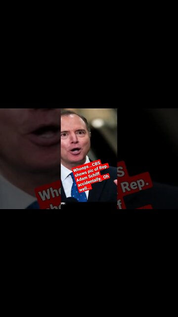 News Channel accidentally shows pic of Rep. Adam Schiff when reporting heinous crime...mom.