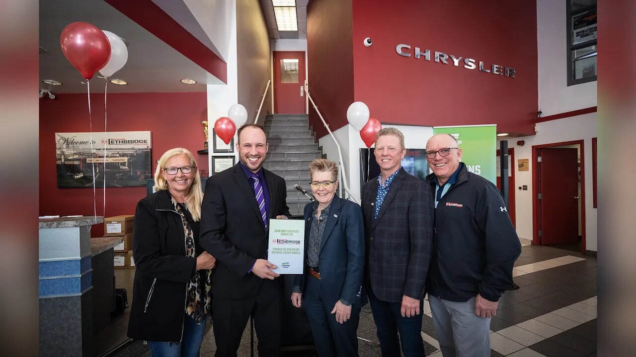 Lethbridge Dodge Renews Scholarship Award With Lethbridge College - March 28, 2022 - Micah Quinn