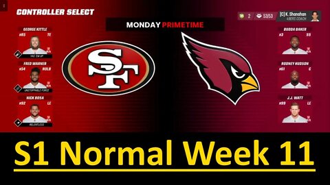 Madden 23 49ers Vs Cardinals All Pro Team Normal Speed S1 W11