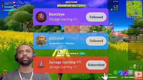 SAVAGE GAMING-YT/BEATZBYE [LIVE] FORTNITE #streamclips