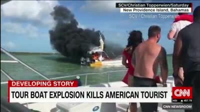 Boat explosion in the Bahamas kills American tourist