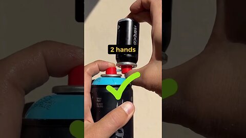 HOW TO REFILL A GRAFFITI SPRAY CAN 💡 #graffiti #graffitiart #shorts