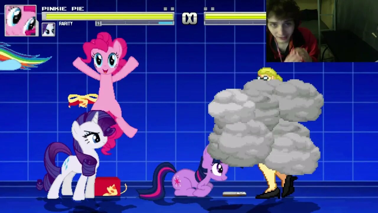 My Little Pony Characters (Twilight Sparkle, Rainbow Dash, And Rarity) VS Harley Quinn In A Battle