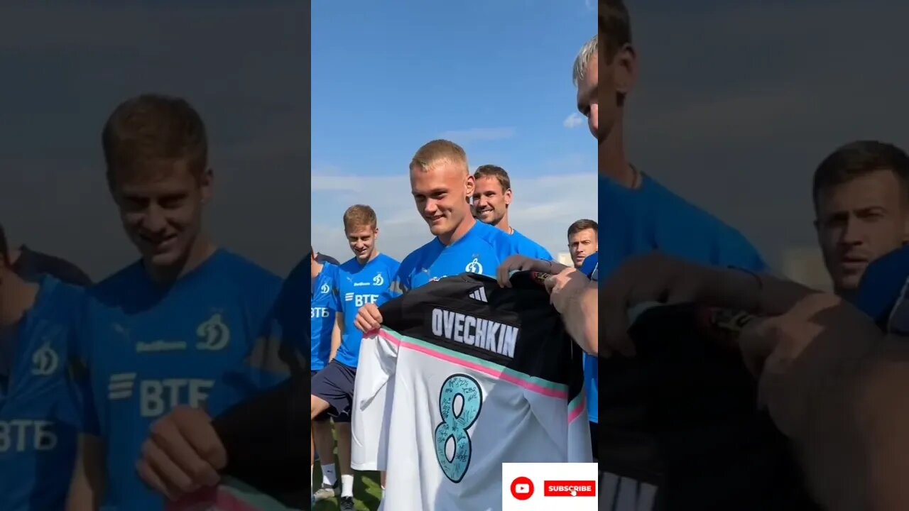 Овечкин подарил Арсену Захаряну клюшку с автографом на 20-летие,Тюкавин получил джерси с Матча звезд