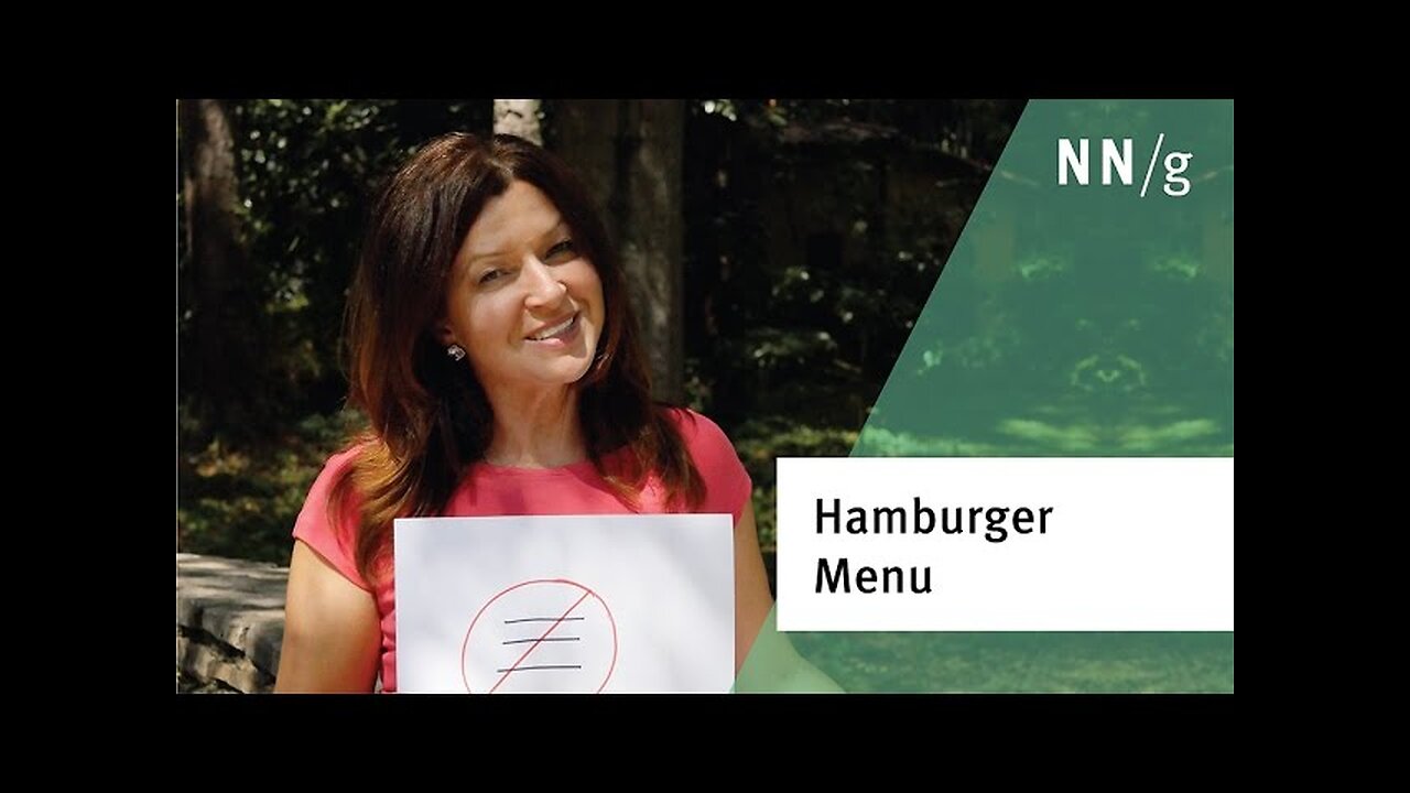 Hamburger Menus Hurt UX Metrics (Kara Pernice) [Flokossama]