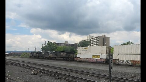 Intermodal headed west in Altoona Pa