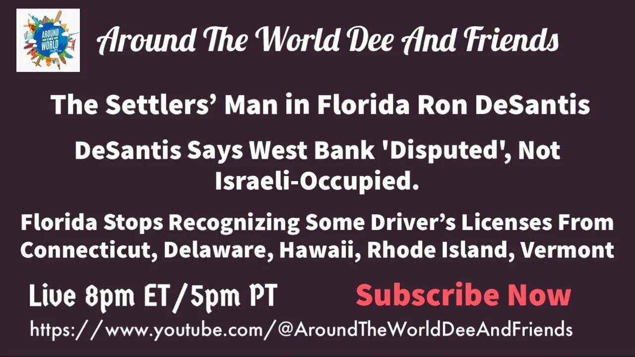 DeSantis Settlers Man, Florida Out Of State Driver License Changes