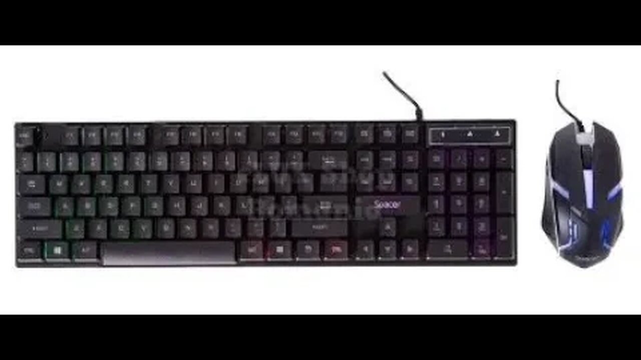 eLUKShop prezinta:-Set Tastatura si mouse gaming iluminata RGB rainbow cu fir