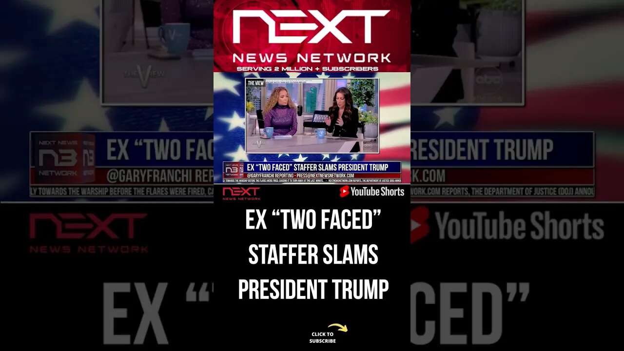 Ex “TWO FACED” Staffer slams President Trump #shorts